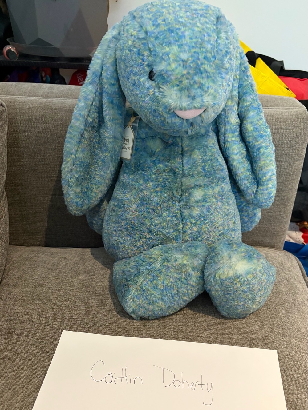 Jellycat BNWT huge azure luxe bunny